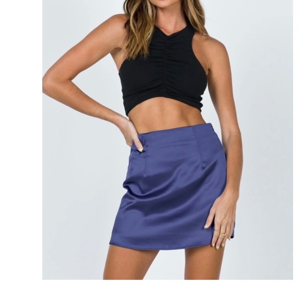 Princess Polly satin mini skirt